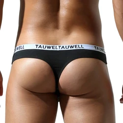 TAUWELL New Comfortable cotton material Bikini Briefs T back underwear shorts for men