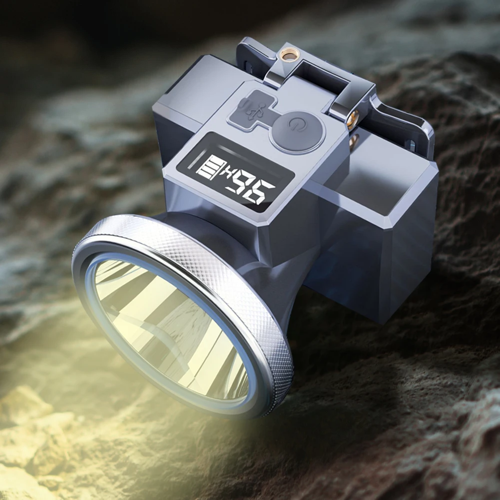 

LED Headlamp Outdoor Camping Head Lamp Waterproof Camping Flashlight Adjustable Angle Super Bright Headlight for Fishing Hiking