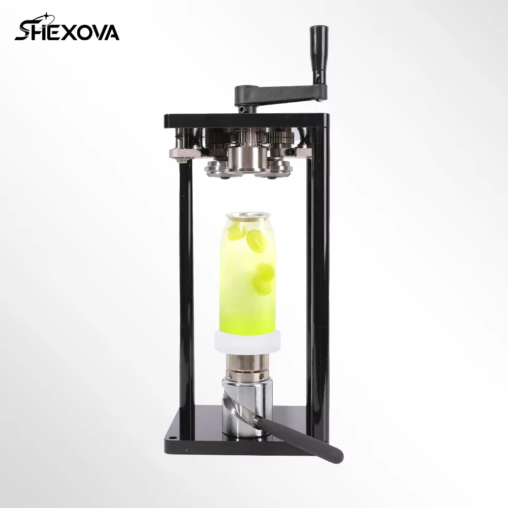 

Semi-automatic handheld can sealing machine Portable 200ml 250ml 330ml 500ml 650ml Manual can sealing machine with tray