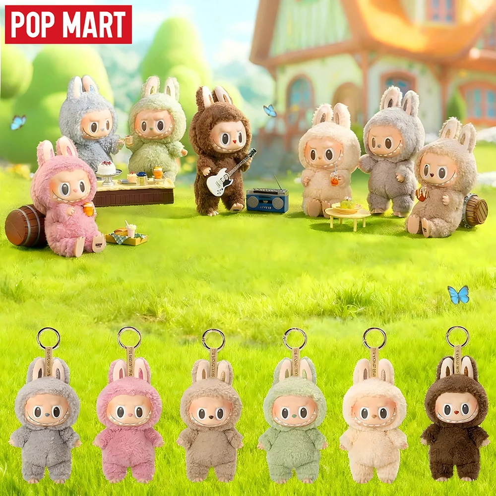 

POP MART labubu The Monsters Tasty Macarons слепая коробка случайный персонаж французский десерт торт Топпер украшение