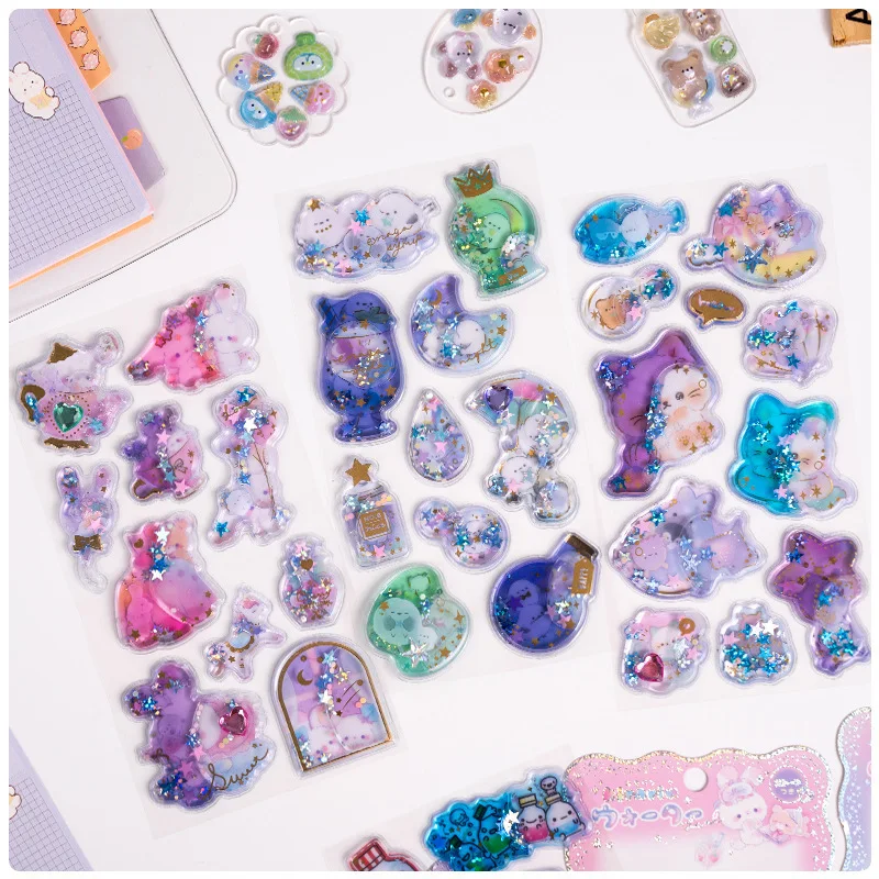 

Горячая распродажа: милые мультяшные 3D-наклейки Kawaii для девочек, разноцветные, для декора телефонов, DIY-граффити, подарок на праздник для детей