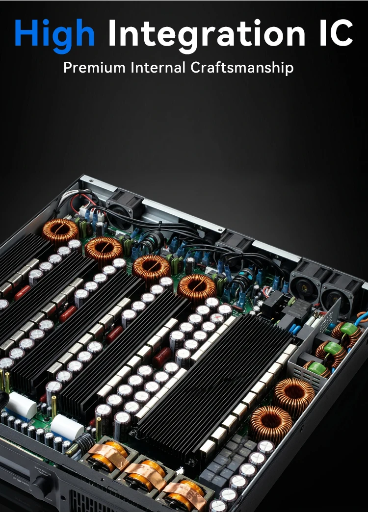Bestseller Paulkitson PD4 Serie DSP Digitaler Leistungsverstärker PC-Fernabstimmung Klarer Klang Geringe Verzerrung Professionell für Bar und Zuhause – Detail 6