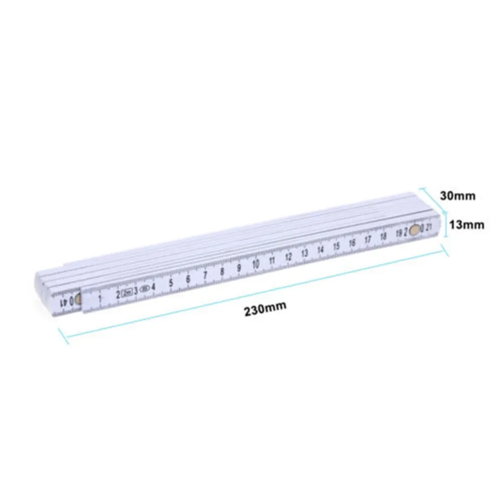 Slide Folding Ruler Up 2Meters ABS Plastic Double Sided Folding For Carpenter Measurements Measuring Ruler High Quality