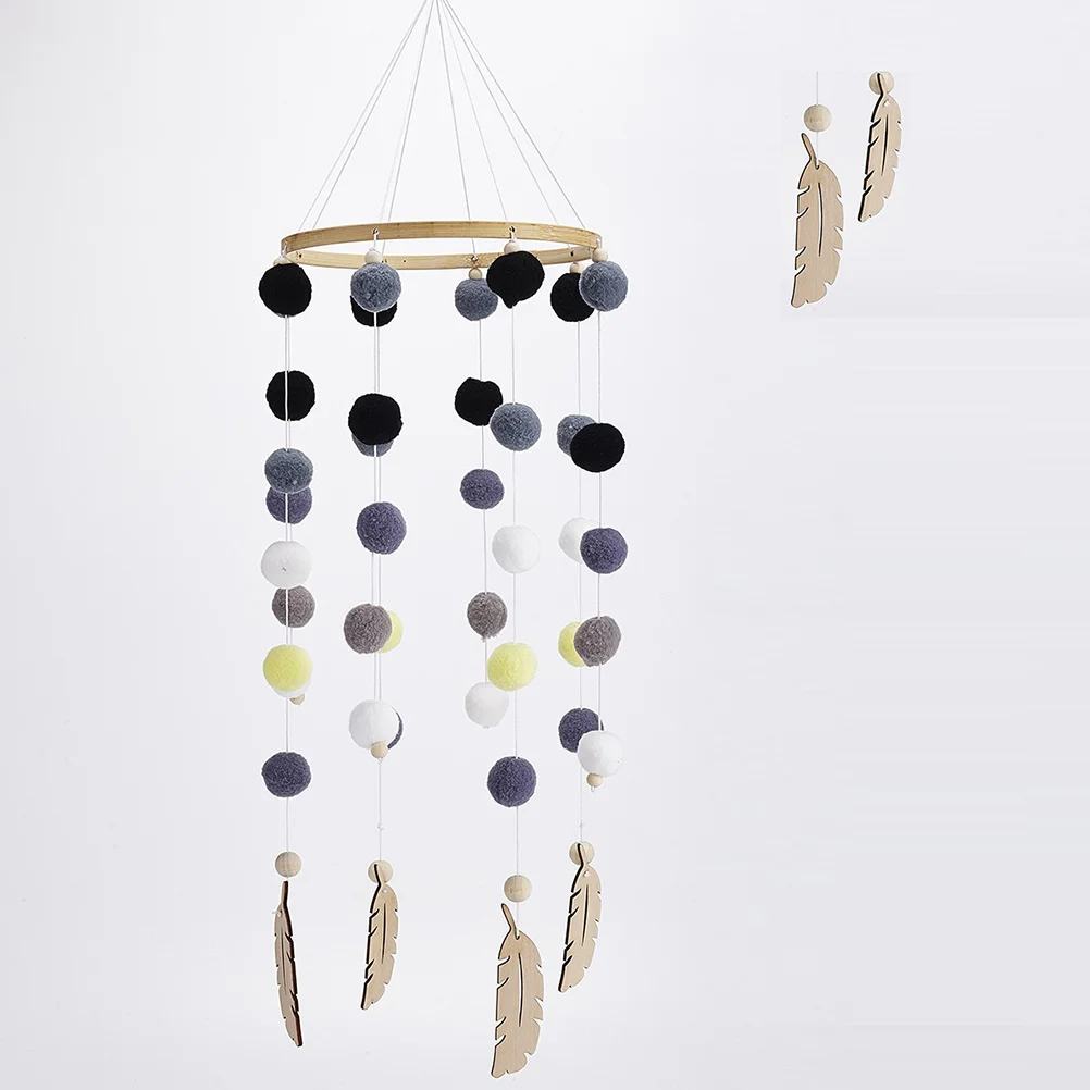 1 قطعة الرياح الرنين الجدار قلادة شعري سلسلة أسود رمادي أبيض أصفر معلق جدار ديكور غرف معيشة غرفة نوم غرفة الشمال البوهيمي