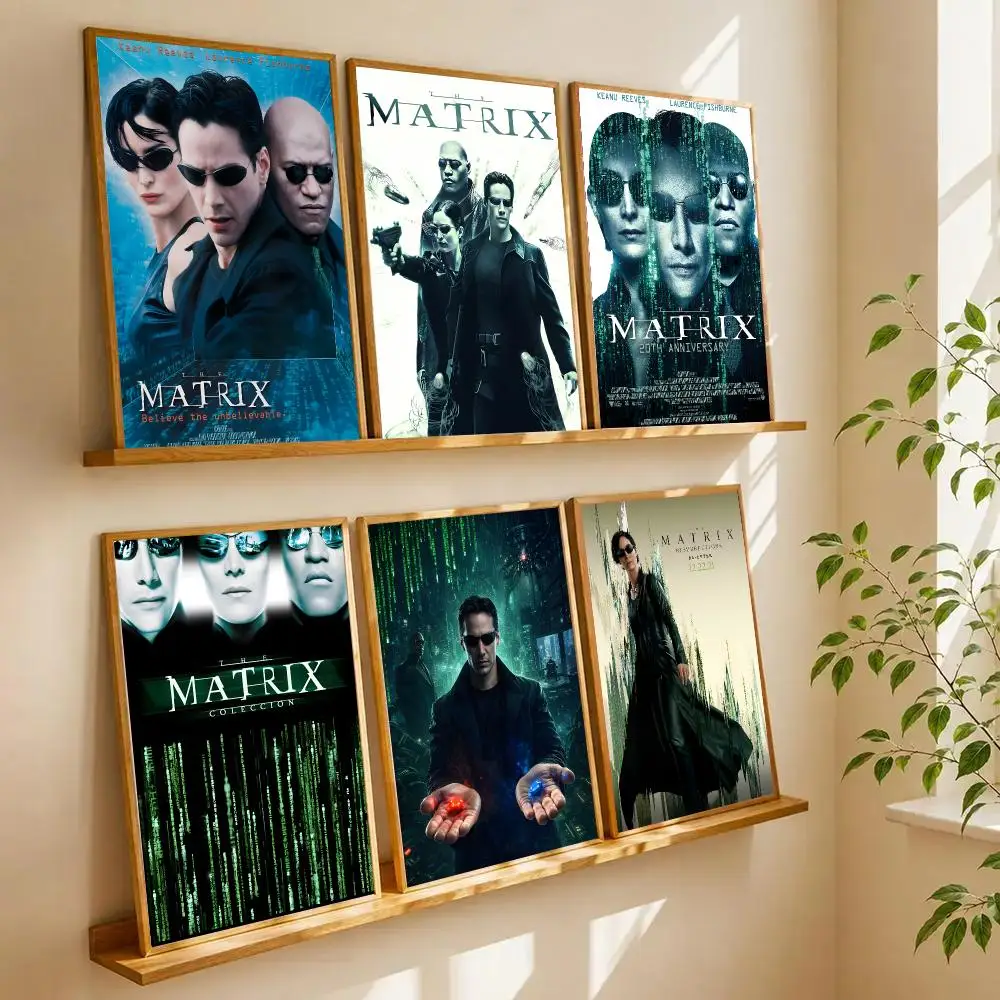 The M-Matrix Poster Retro HD Art Sticky Wall Waterproof Home Living Room Bedroom Bar Aesthetic Decoration