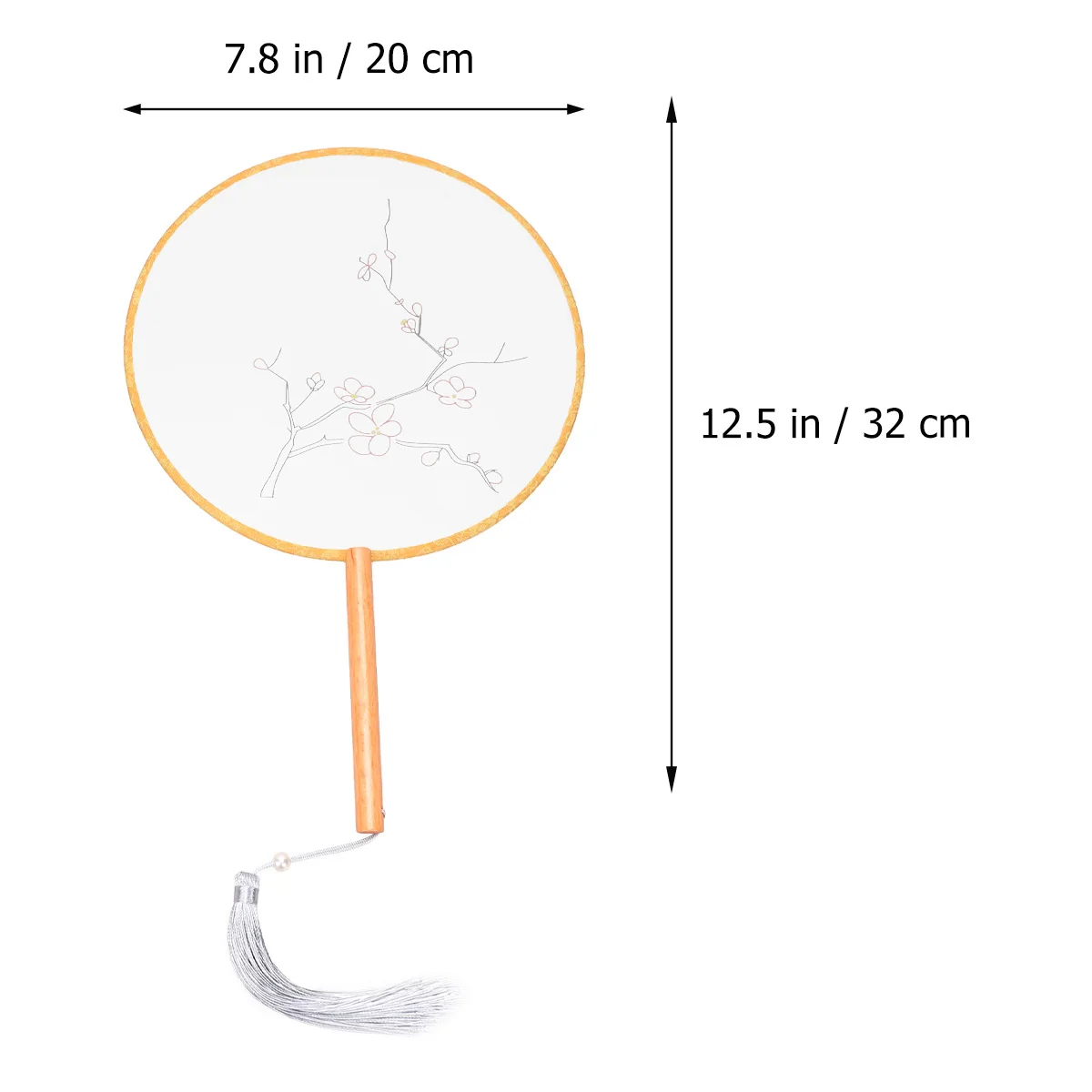 

Silk Craft Kit Design Pre-Printed Fabric For Handmade Chinese Fan Diy Project Beginners Adults Gift