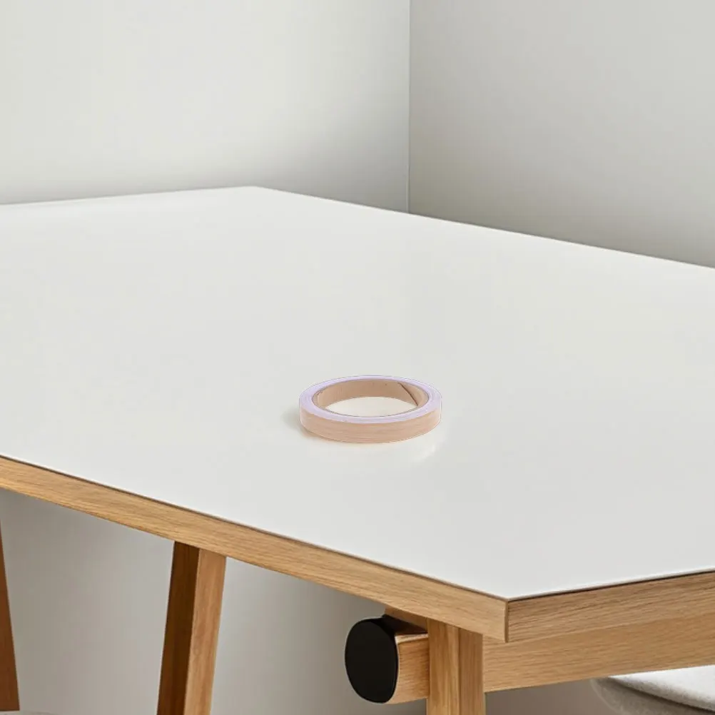 

2 Rolls Wood Grain Edge Tape Self-Adhesive Trim For Furniture Cabinets Doors Windows Diy Resizable Strip Tape Flooring