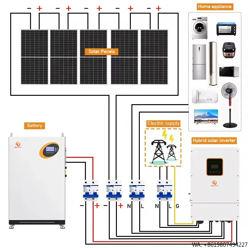 Complete Solar Energy System 5KW 10KW 20KW 30KW Solar Panel Kit Hybrid Off Grid Solar Generator for Home Use