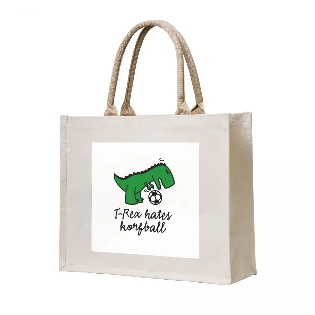 

T-Rex hates volleyball volleyball ball funny dinos Tote Bag hand bags cute pouch bag