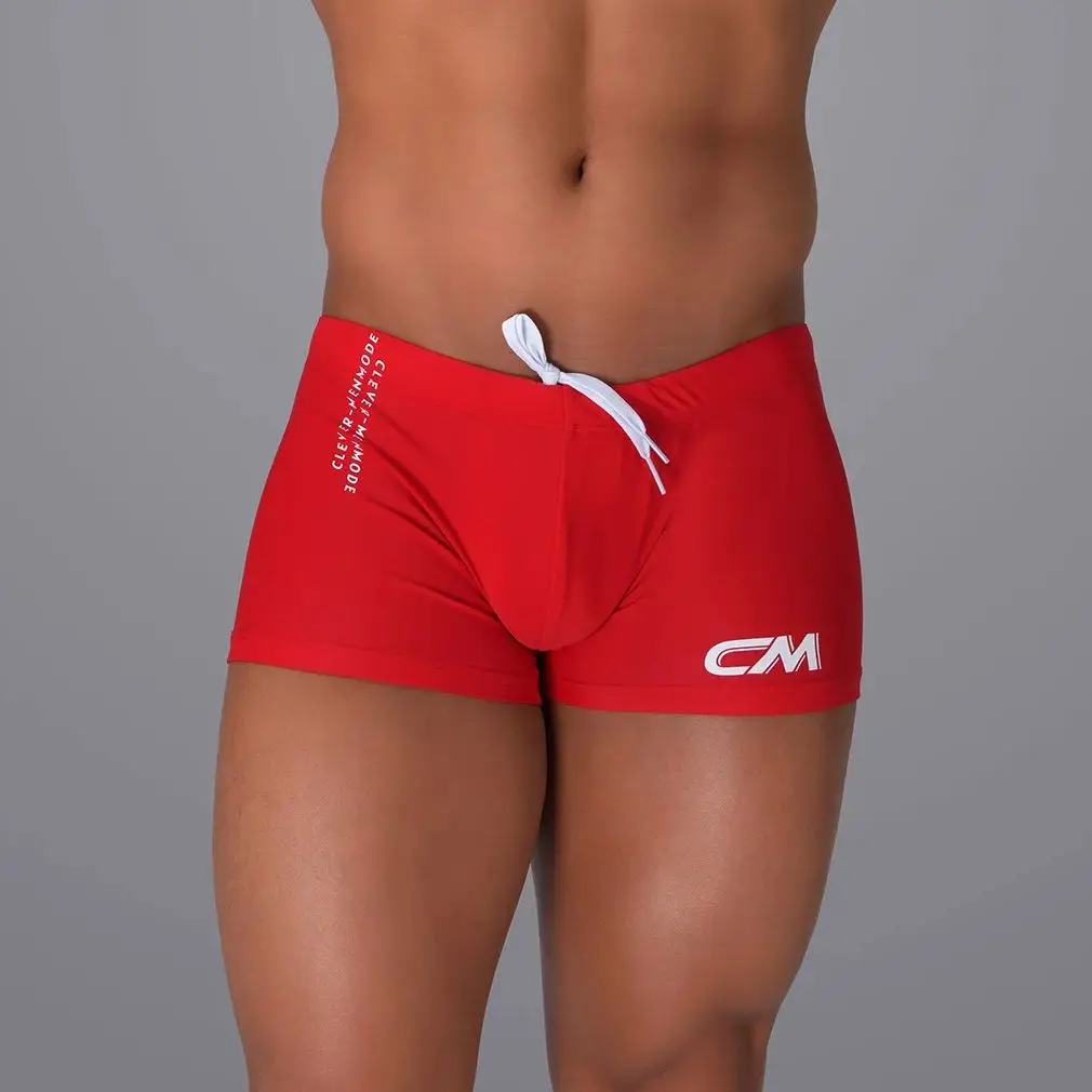 Men Swimming Boxers Shorts Swimwear Bathing Suit Comfortable Bulge Pouch Swim Shorts Drawstring Summer Beachwear Y2K Trunks image 4
