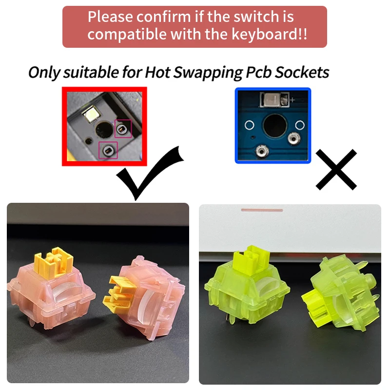 Outemu V3 Silent Peach Switches Lubed Update Silent Lemon V3 Switch5Pin Custom Hot-swap DIY Mechanical Keyboard Linear Tactile image 5