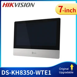 Hikvision-DS-KH8350-WTE1 de 7 pulgadas con WIFI, estación interior IP, Monitor de intercomunicación de vídeo POE con pantalla táctil IPS, desbloqueo remoto