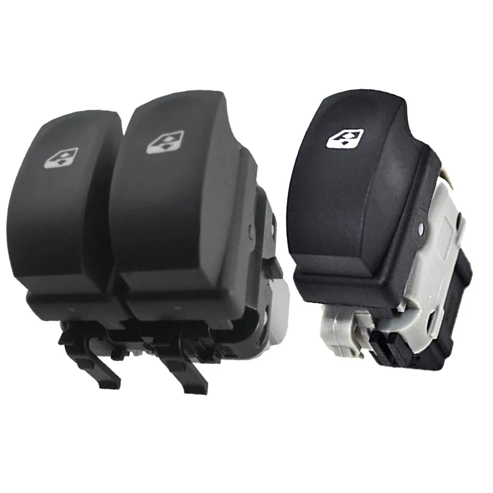 Power Window Switch Window Lifter Switch Car Window Repair 6-pin Connection Driver And Passenger Side For Clio 3 BLACK