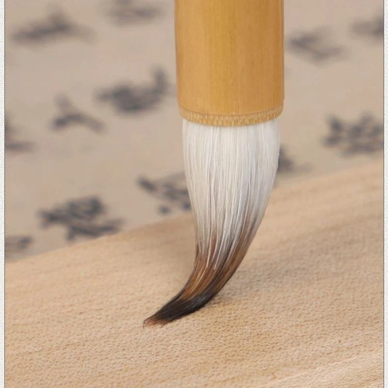 Chinese Calligraphy Brush Pen Weasel Woolen Hair Regular Script Pen Writing Landscape Painting Ink Brush Copying Scripture Brush