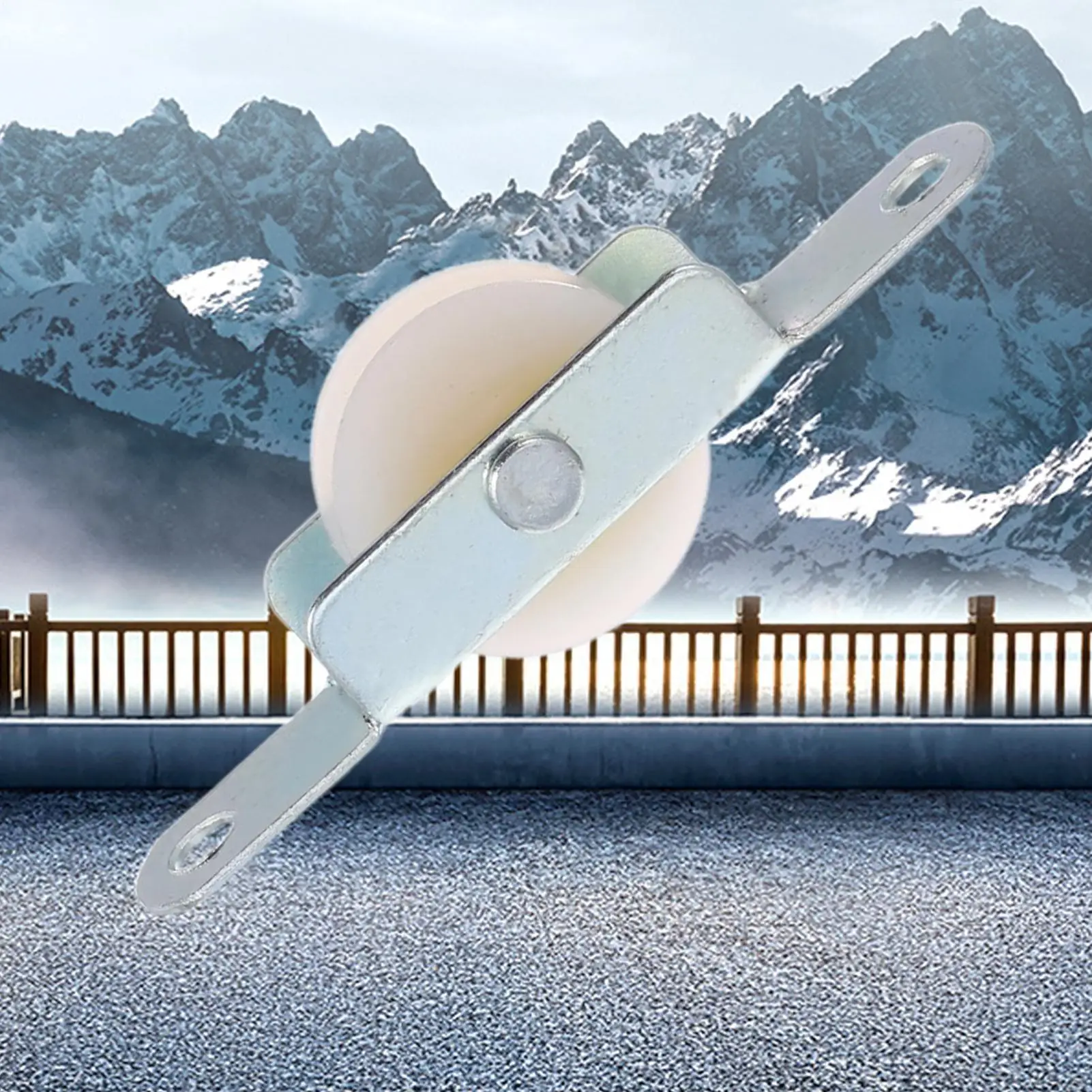 Patio Umbrella Pulley Bracket 4 Pieces Parasol Rope Sliding Bracket Replacement Parts For Balcony Courtyard Outdoor Pool