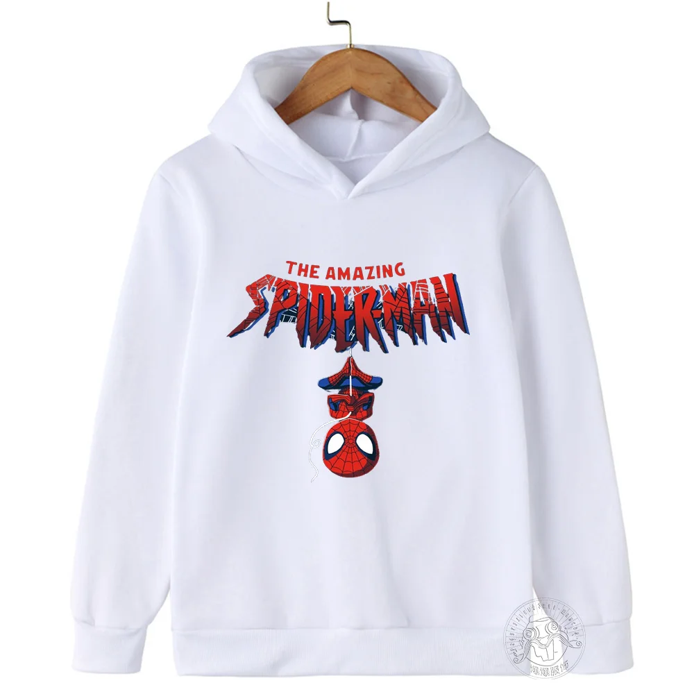 Superhero Spider-Man Sports Hoodie Kids Fashion Baby Boys Girls Printed Spring Fall cartoon sweatshirt top Long sleeve hoodie