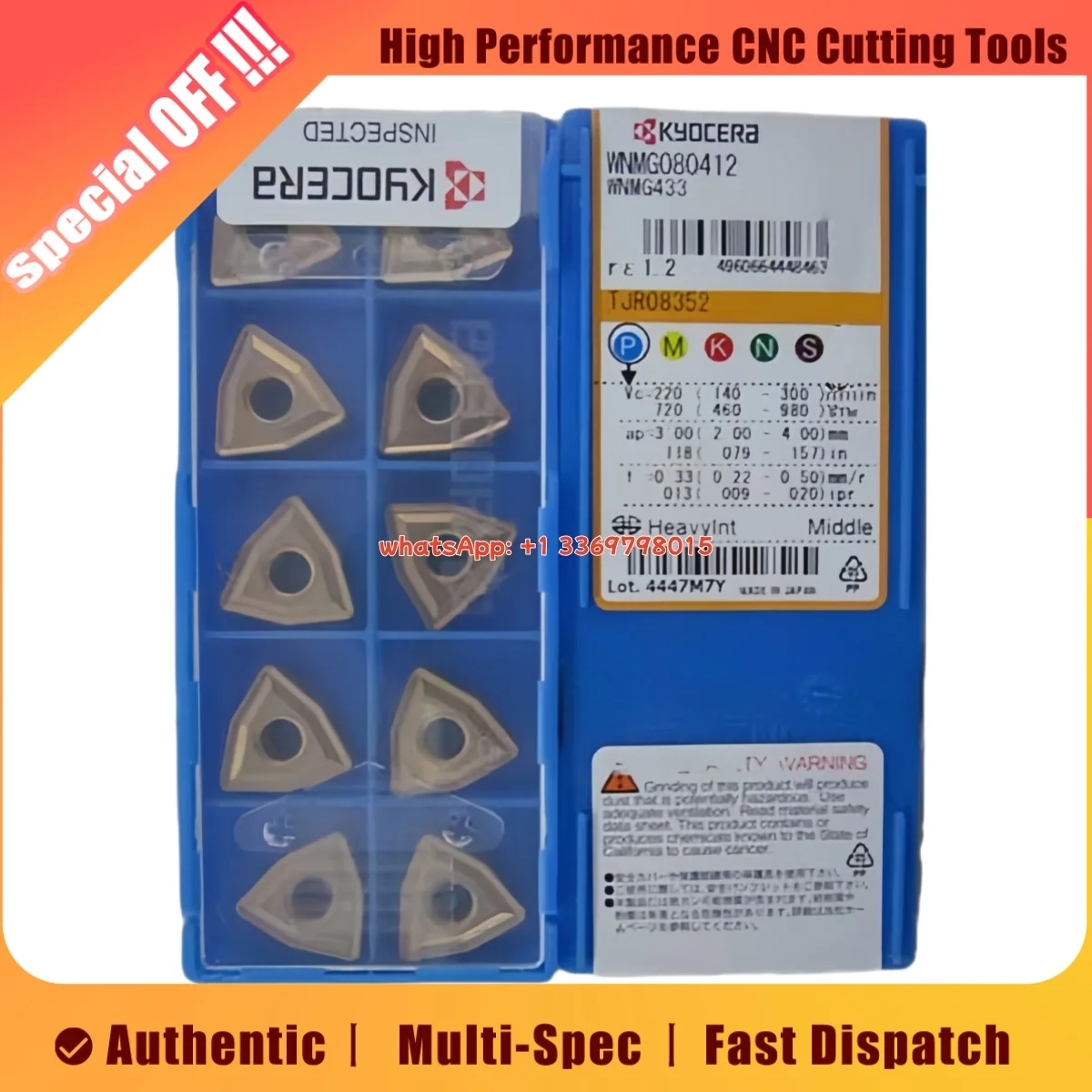 

Оригинальная токарная вставка WNMG WNMG0804 04 08 12-MS XP HQ WP PP PG GS PV7020 PV7025 PV720 PV730