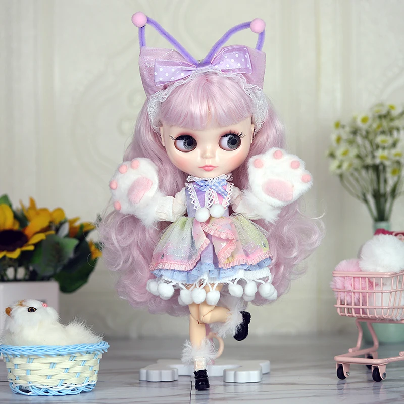 Icy Dbs Blyth Pop 1/6 Anime Doll Joint Body Witte Huid Glossy Gezicht Speciale Combo Met Kleding, schoenen En Handen 30Cm Bjd Speelgoed