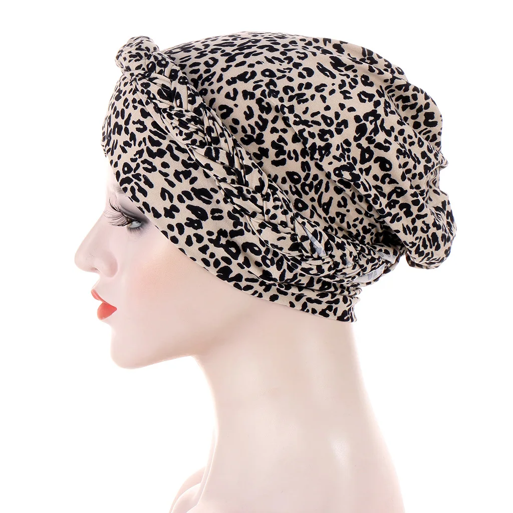 หมวกฮิญาบแบบพันศีรษะสำหรับผู้หญิงมุสลิม ลายพิมพ์แฟชั่น ผ้าเนื้อนุ่ม ยืดหยุ่น ใส่สบาย เหมาะสำหรับเดือนรอมฎอน