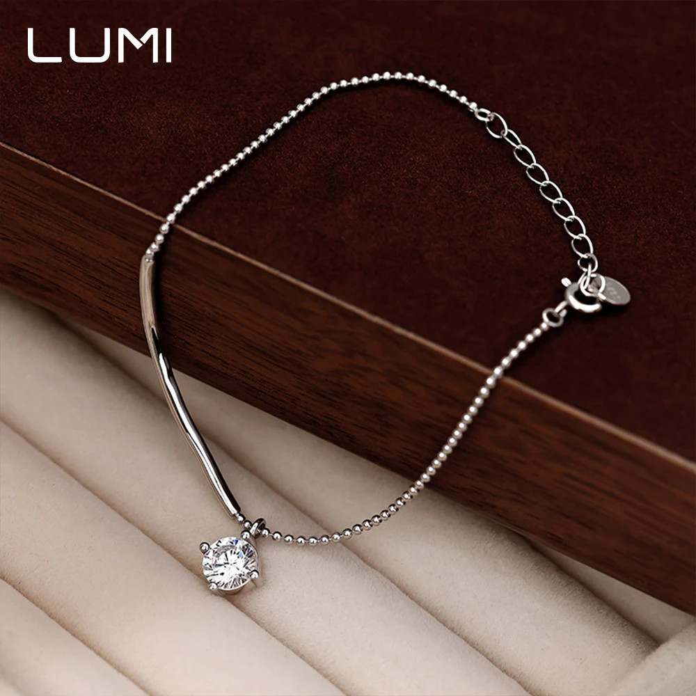

Elegant Half Moon S925 Silver Bracelet Adjustable Anklet Fine Jewelry for Women Party Anniversary Birthday Present