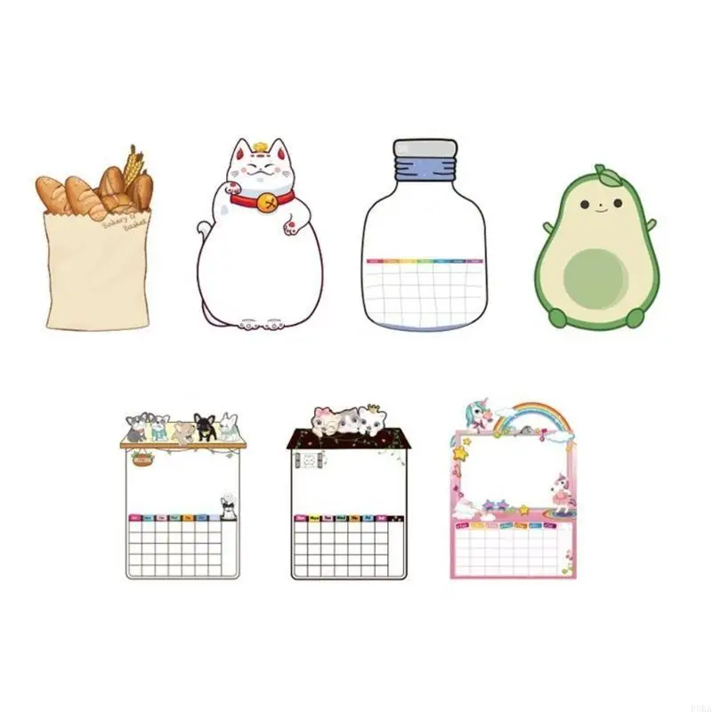 Whiteboard Cartoon Fridge Magnets for Kitchen Refrigerator Erasable