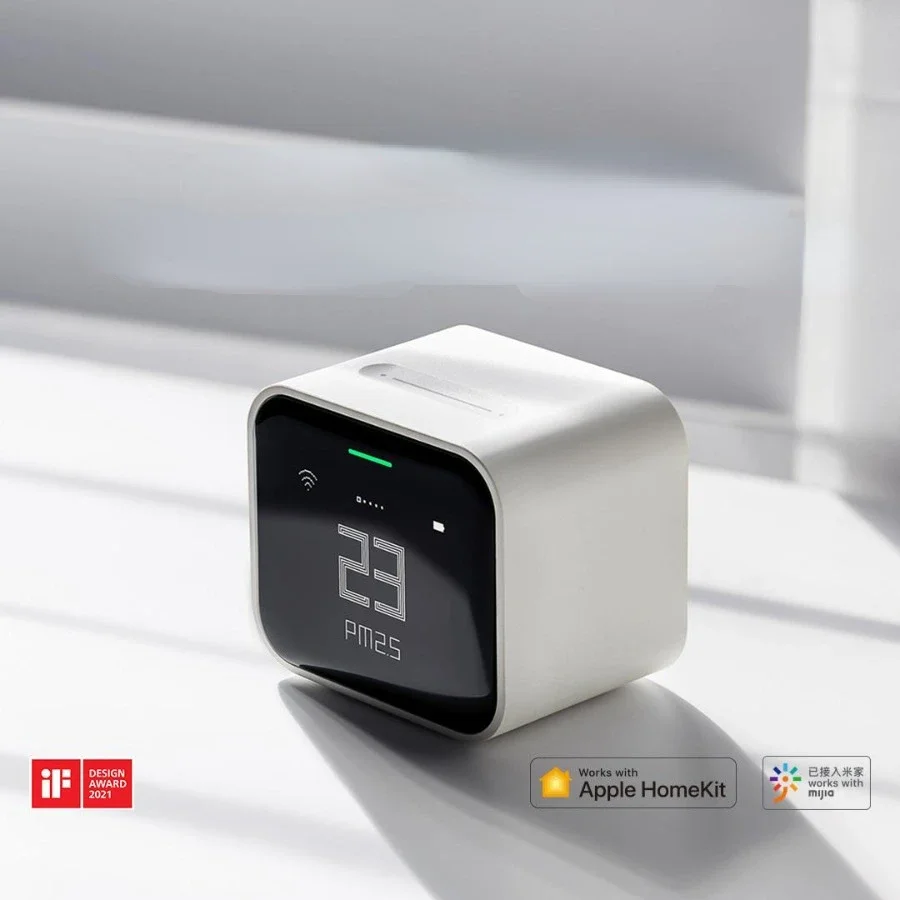 Qingping Air Detector lite Retina Touch IPS Screen Touch Operation pm2.5 Mi home APP Control Air Monitor work with apple Homekit