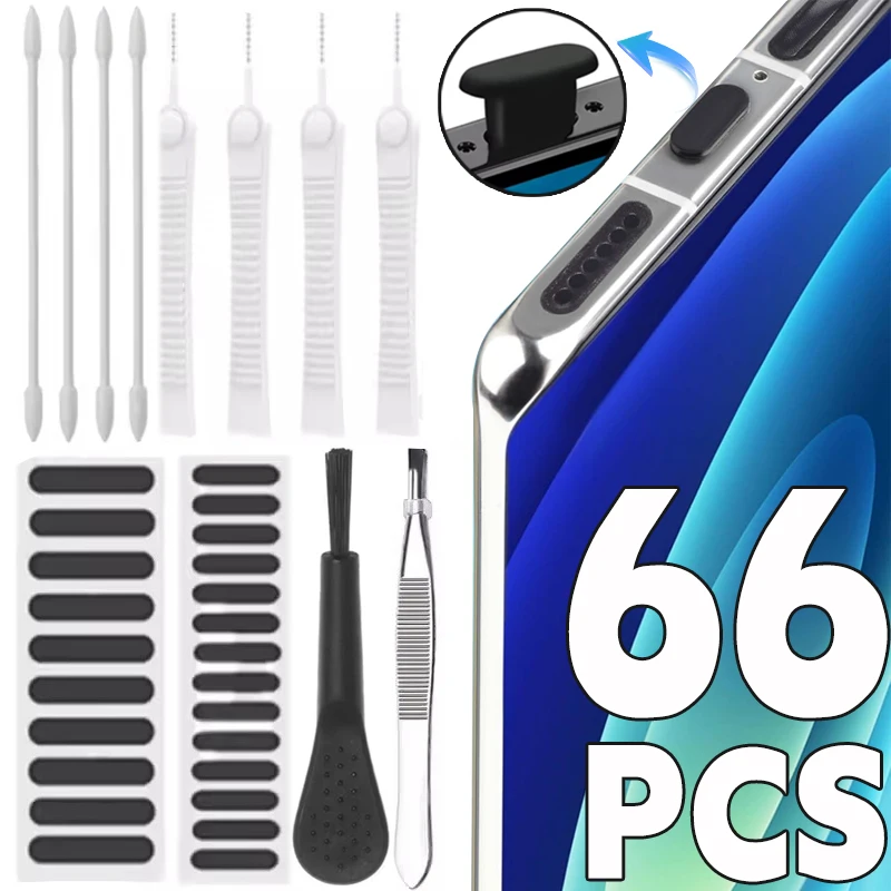 

Силиконовая пылезащитная заглушка USB C для IPhone 16 15 Pro Samsung Xiaomi Android Specker, защитная крышка порта зарядки, щетка для чистки, очиститель