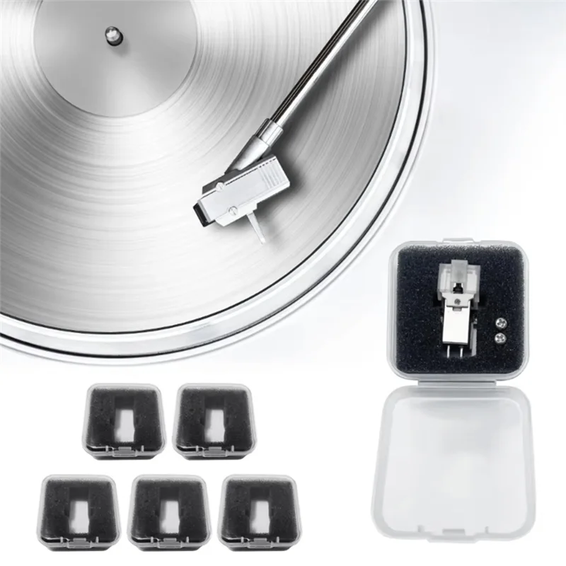 3CGRO-10Pcs Turntable Stylus Display Case Stylus Holder For Record Players Phonograph Needle Storage Case