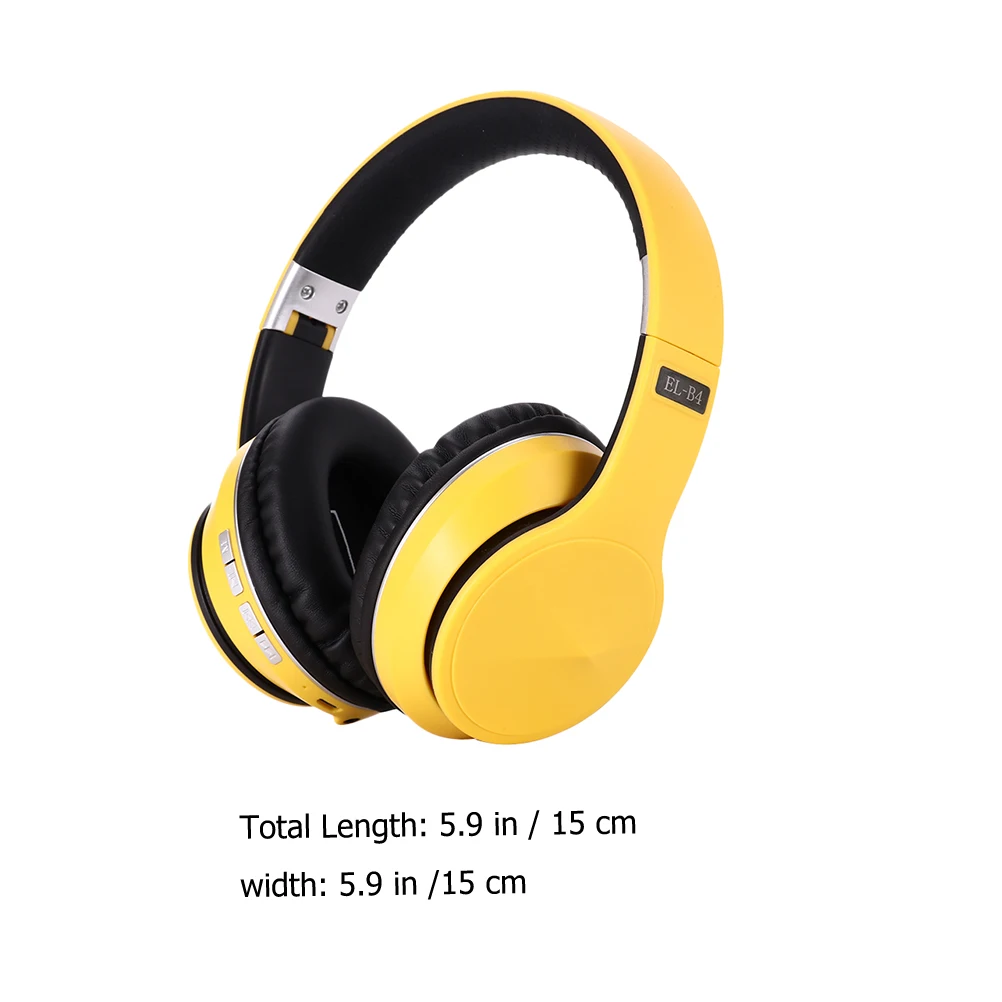 

Headphones Foldable Wireless Gaming Earphone Over Ear Headset Stereo Sound Comfortable Earmuff Abs Material Long Use
