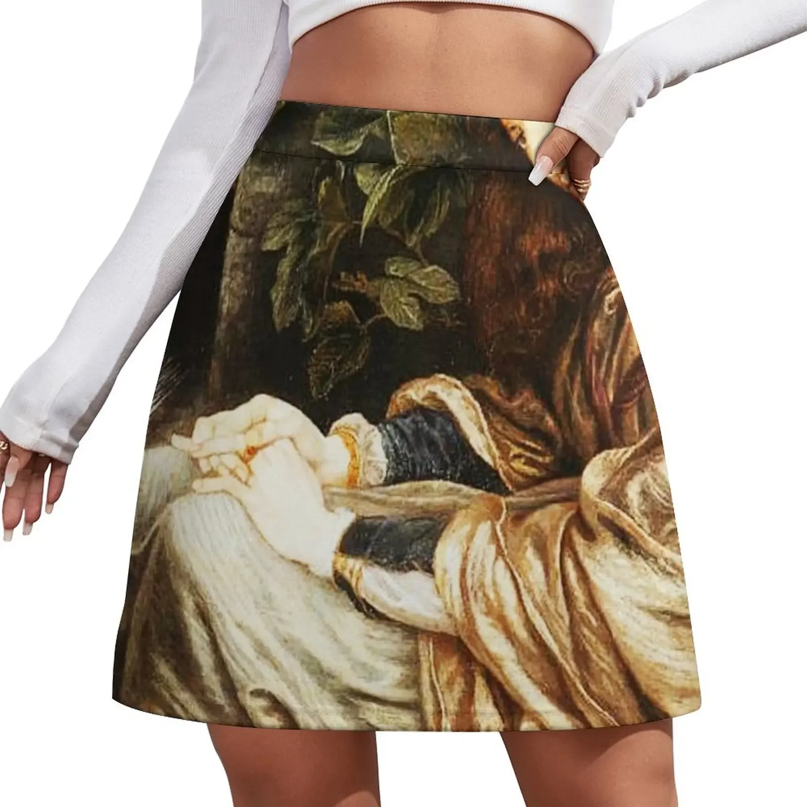 

La Pia de’ Tolomei, 1868-1880, oil on canvas - Dante Gabriel Rossetti Mini Skirt Sexy mini skirt short skirt Women