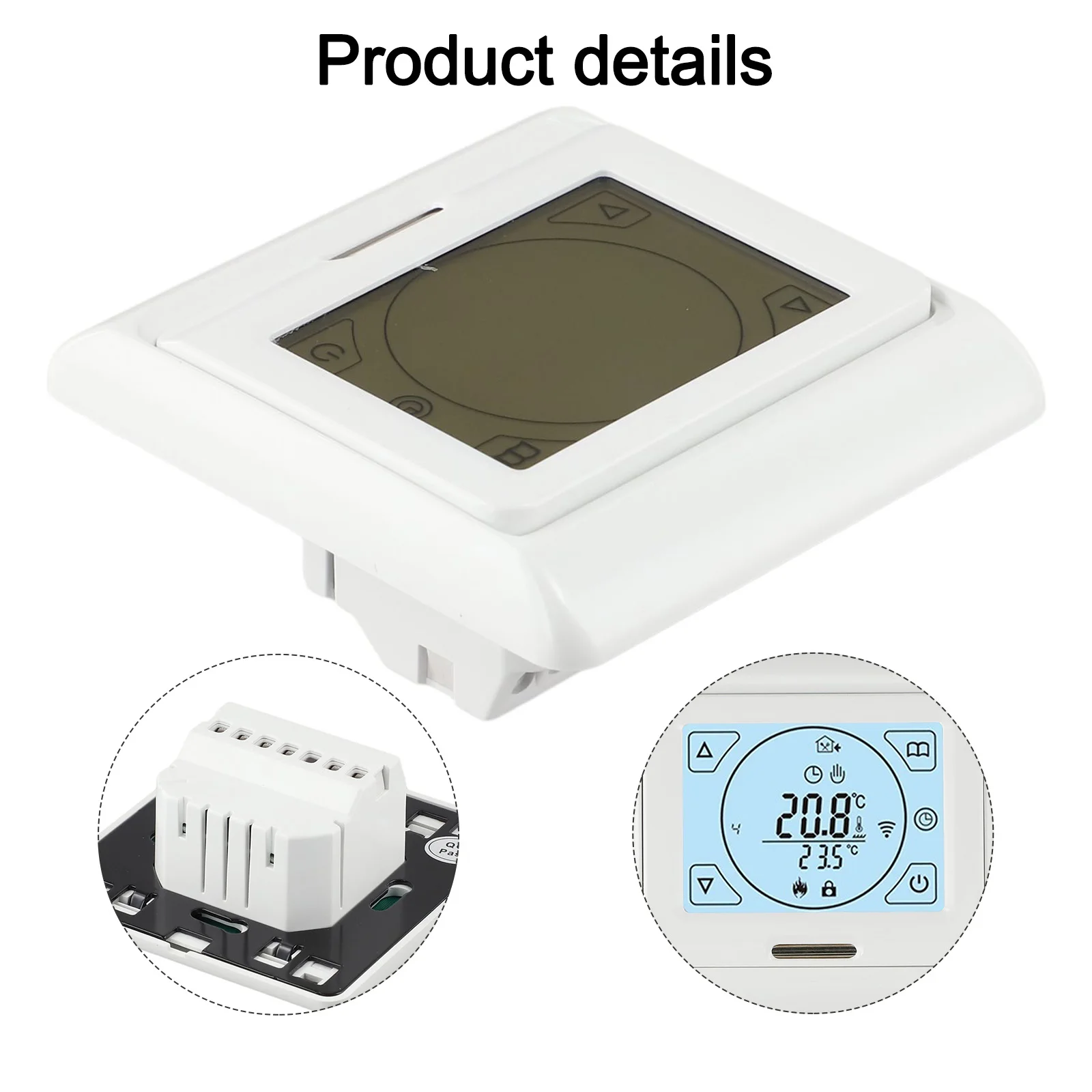 Floor Heating Controller Programmable Thermostat 7-days Programmable Settings for custom Heating Schedule Domotica 16A 3A
