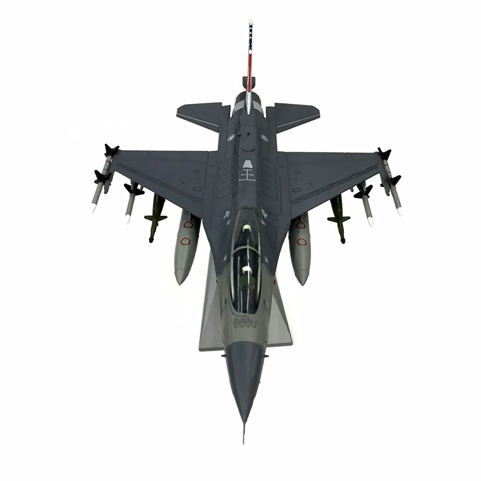 

1:72 Retro Amer Com Singapore Air Force F-16D Fighting Falcon D Block-52 Model 24*15*6CM for Collector Display Home Decor