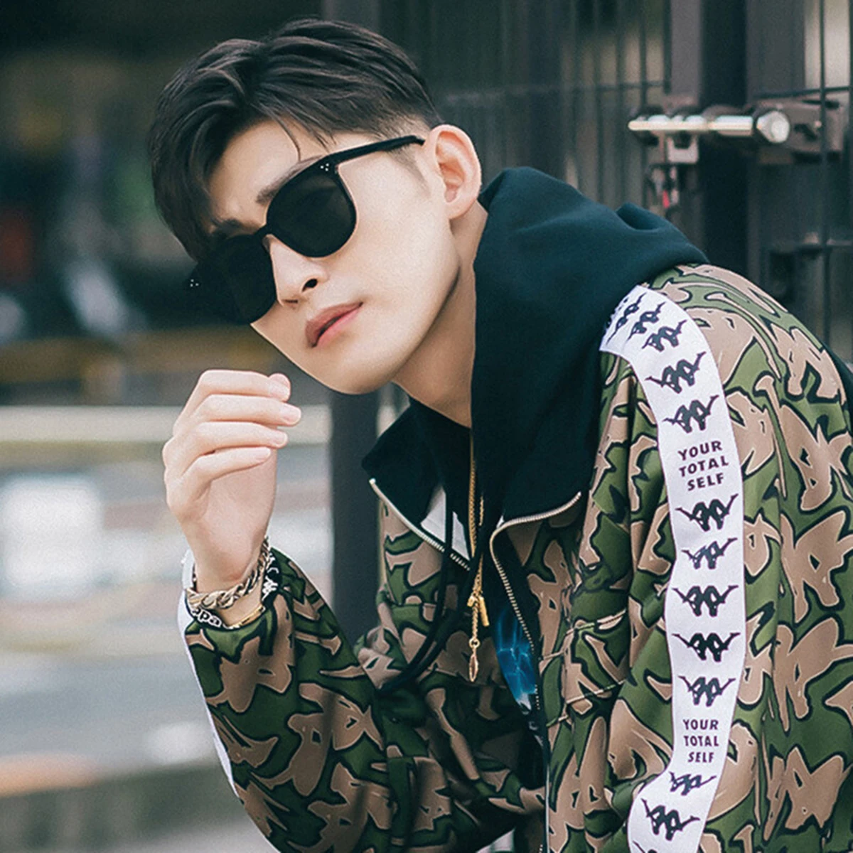 New Square Fashion Sunglasses Men's Colorful Mercury Sheet Sunglasses Street Shooting Glasses image 5