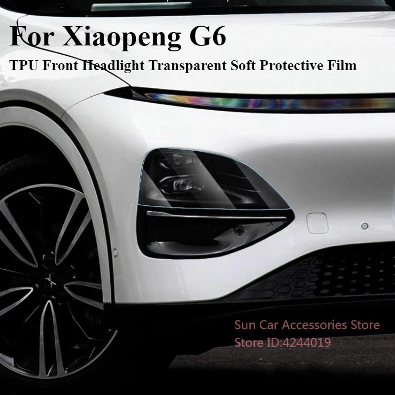 

Для XPeng Xiaopeng G6 ТПУ передняя фара прозрачная мягкая защитная пленка модифицированные внешние аксессуары для автомобиля