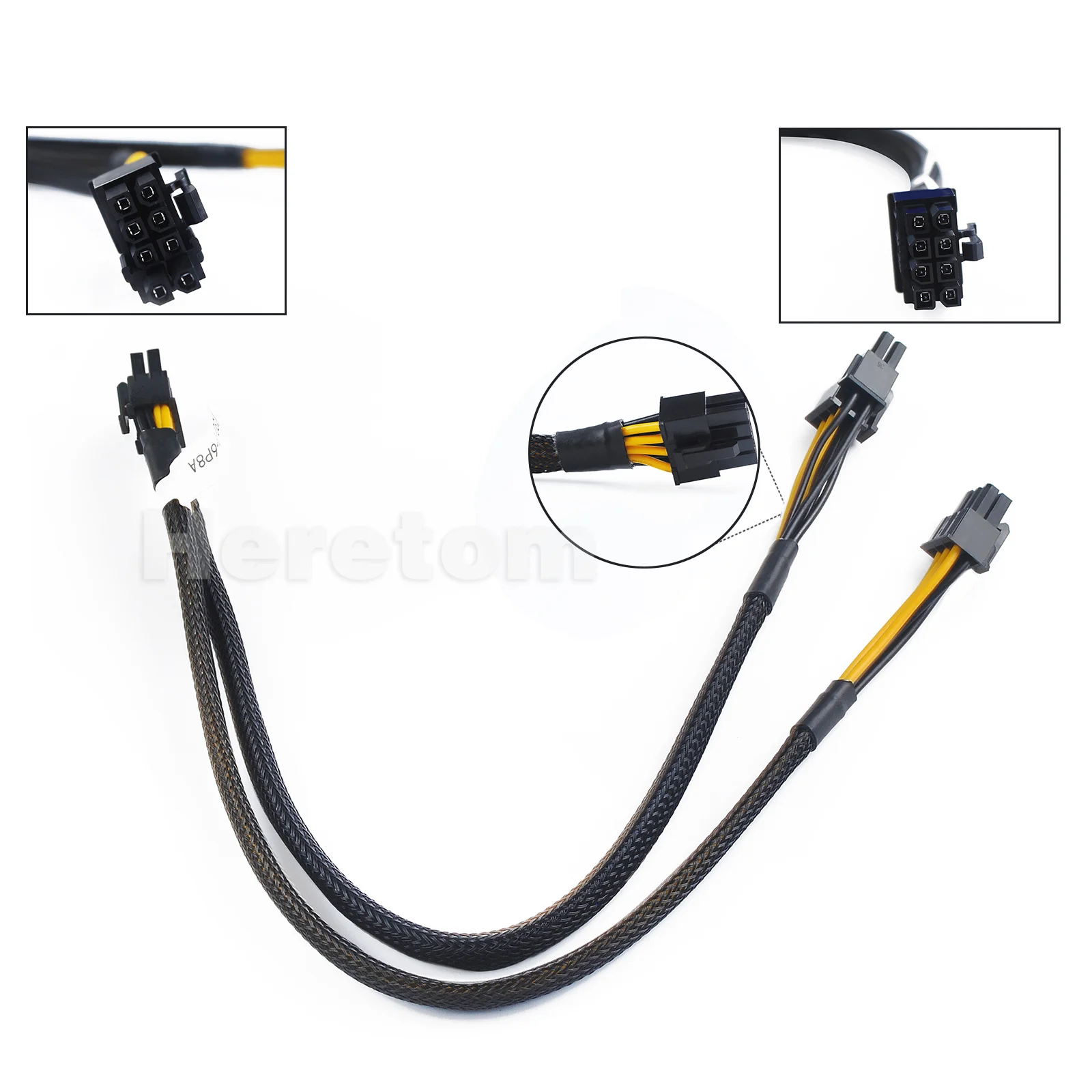 NEW 8-Pin to 6+8-Pin Card Power Cable 9H6FV for Dell R720 R730XD Riser to GPU Cable 35cm/60CM