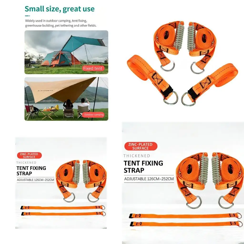 

Plastic Caravans Campers Tents Awning Fastening Set With Reinforced Webbing Suitable For Stable Windproof Shelter Setups X37F