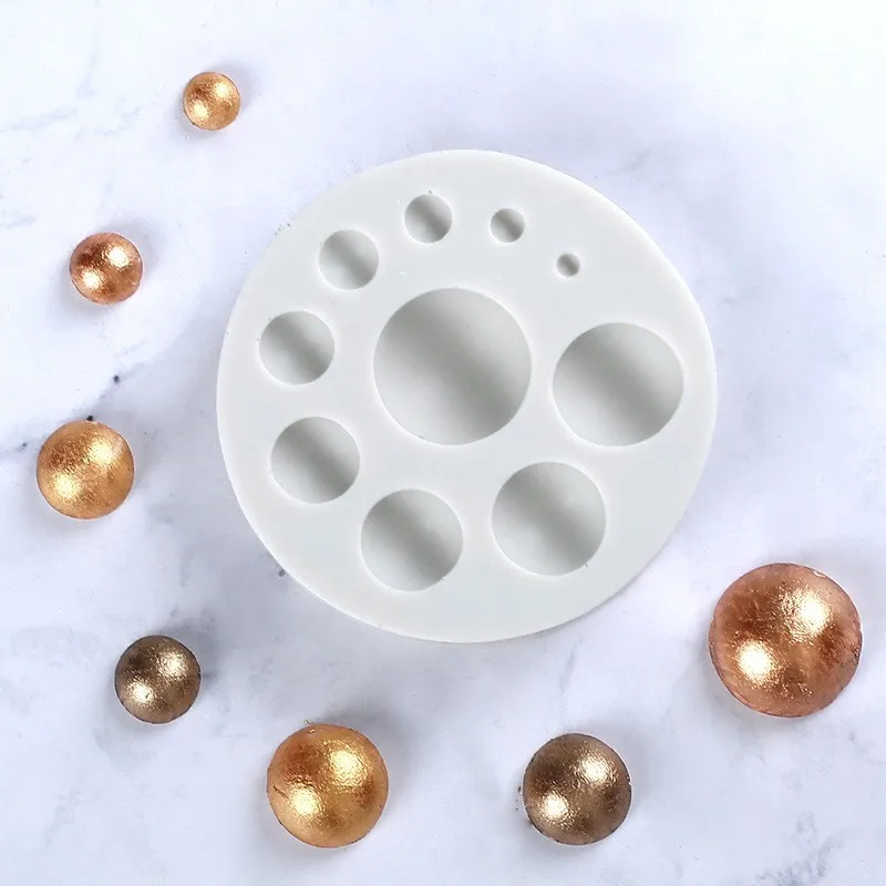 Aomily Sugarcraft Circle Silicone Mold Fondant Mold Cake Decorating Tools Chocolate Mould  DIY Baking Candy Maker Mousse Mould