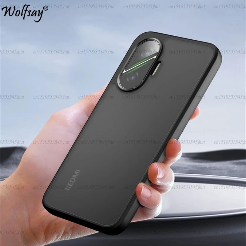 Casing Ponsel Transparan Matte untuk Xiaomi Poco F7 Casing Penutup Belakang PC Matte untuk Casing Poco F7 untuk Poco F7 Sampul Ponsel Transparan