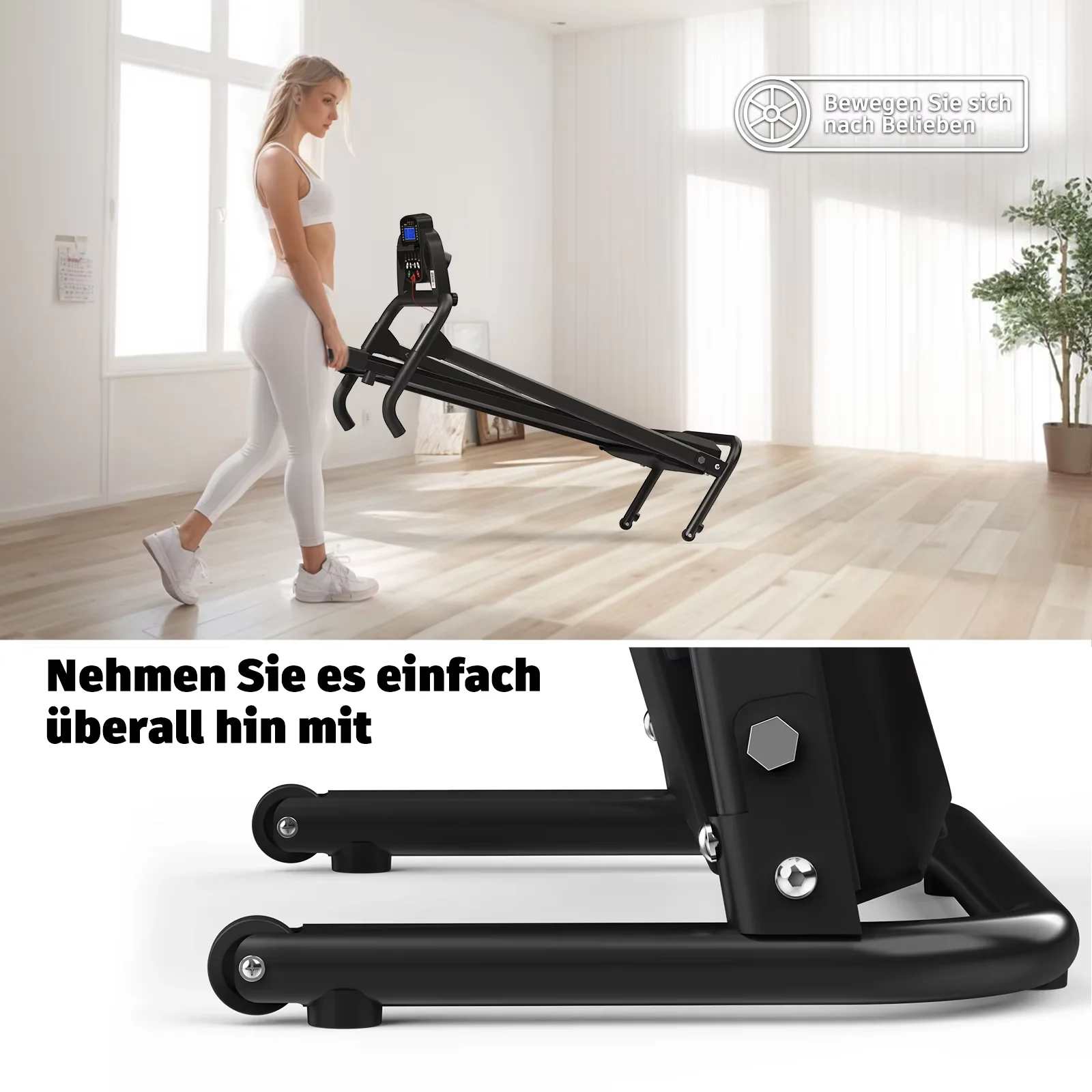 Dropshiping Treadmill Compact Walking Pad for Small Space Portable Treadmill Incline  Shipment From German Warehouse