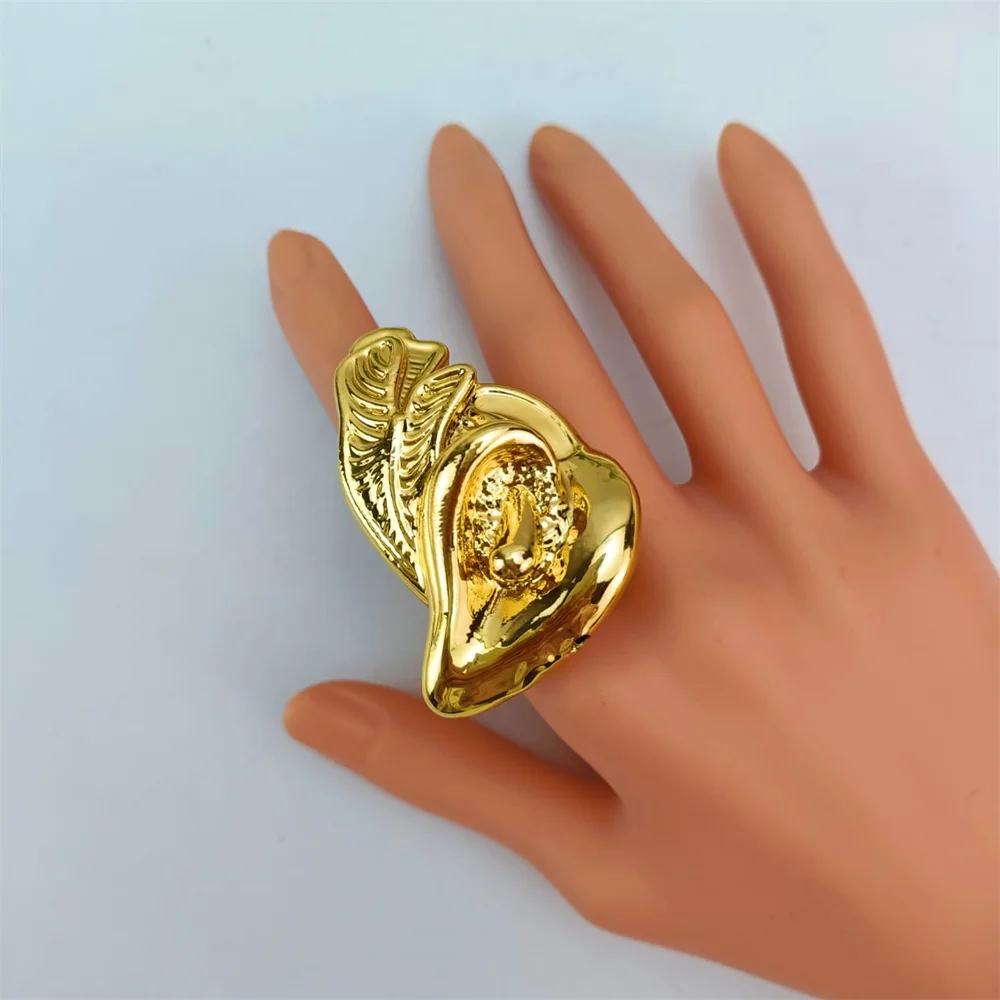 مجموعة مجوهرات زفاف إفريقي للنساء ، قلادة كلاسيكية كبيرة جريئة ، أقراط جميلة ، إيطالية ، دبي ، لون ذهبي ، نيجيري