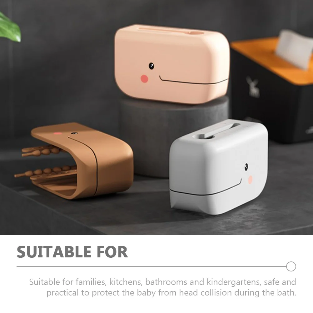 1 قطعة حامي صنبور المياه للأطفال غطاء صنبور السيليكون الناعم ، واقي صنبور الحمام الكرتوني ، ملحق سلامة الحوض للحمام