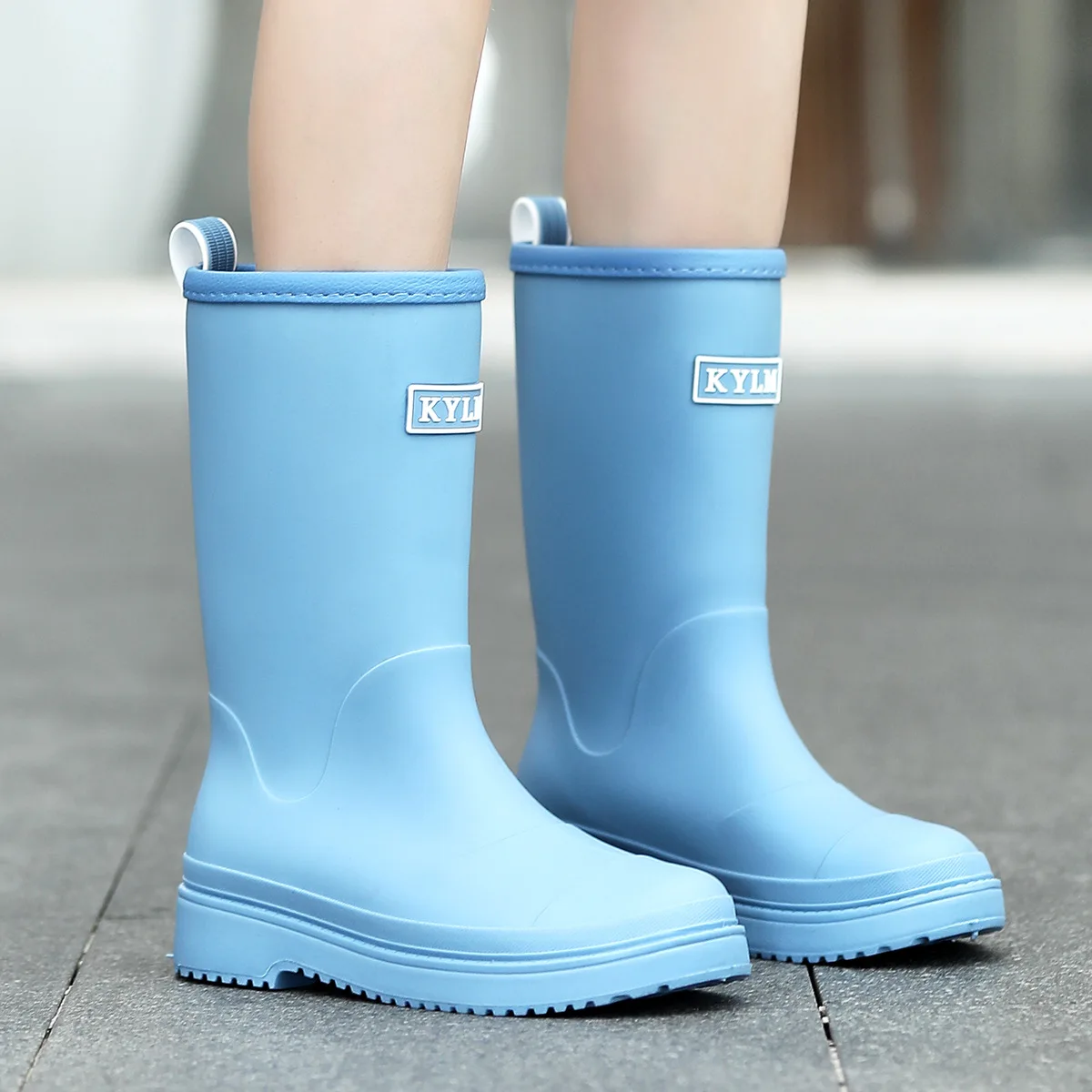 

Fashion Women's Mid-Calf Rain Boots Waterproof Non-Slip Durable Casual Booties Outdoor Camping Trip Shoes Wear-resistant Shoes