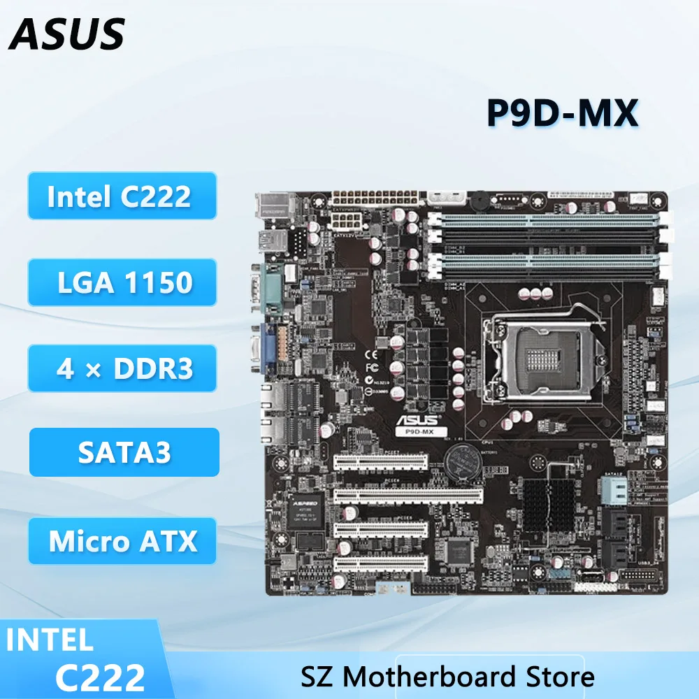 asus-p9d-mx-intel-c222-lga1150-matx-server-motherboard-support-xeon-e3-1200-v3-cpu-ddr3-ecc-ram-dual-gigabit-lan-vga-ipmi-raid