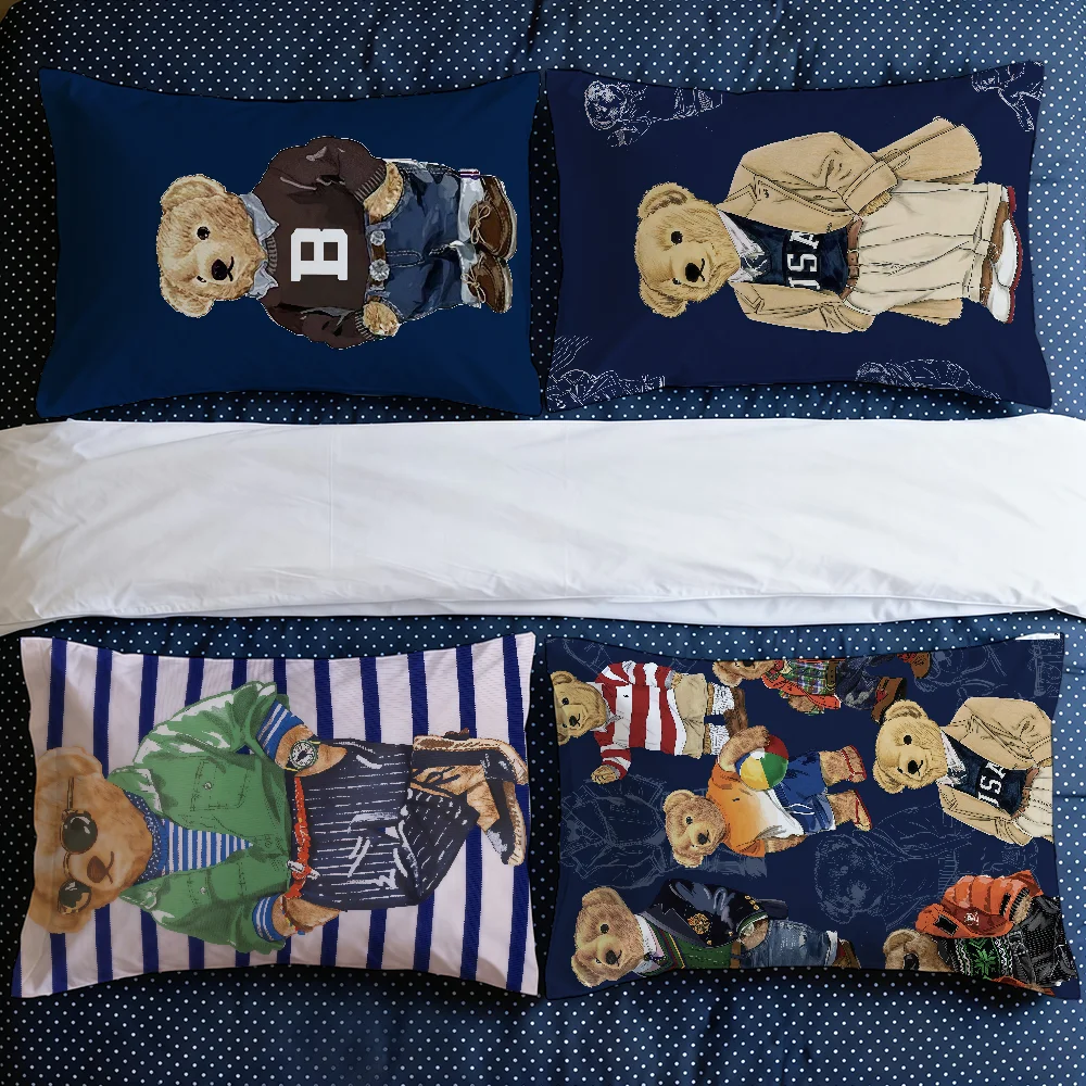 Cushion Cover Rectangle Fashion Luxury Decorative Long Pillow Cases Bears Sofa Bench Bedroom Car Chair LivingRoom