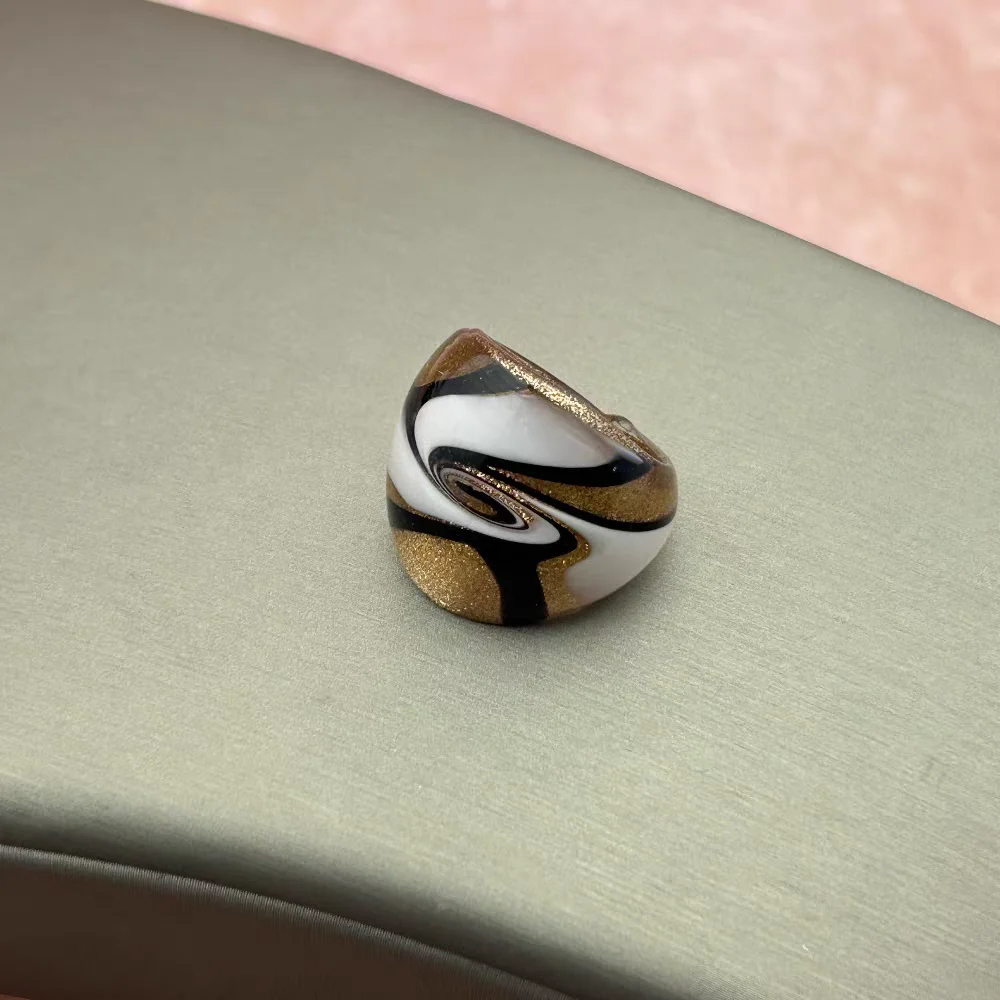 Unique Styles Handmade For Neutral Women Men Retro Style Murano Glass Liuli Many Styles Finger Rings Jewelry