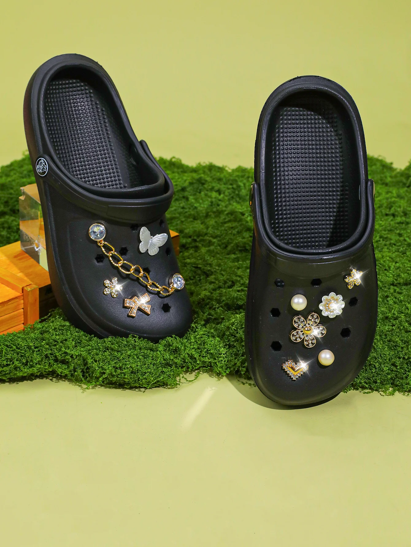 Lässige Clogs und Pantoletten, Leichte EVA-Gartenschuhe, Rutschfeste Sandalen, Atmungsaktive Slip-On-Schuhe für Drinnen und Draußen 666 – Detail 6