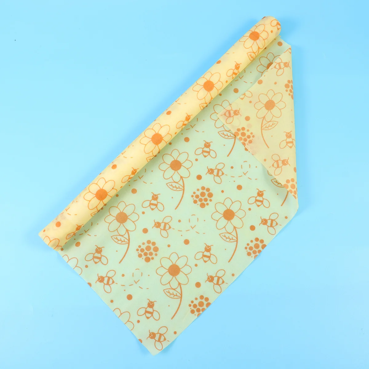 Envolturas de alimentos de cera de abejas de algodón orgánico, reutilizables, lavables, para mantener los alimentos frescos, evitan las temperaturas calientes de microondas, respetuosas con el medio ambiente