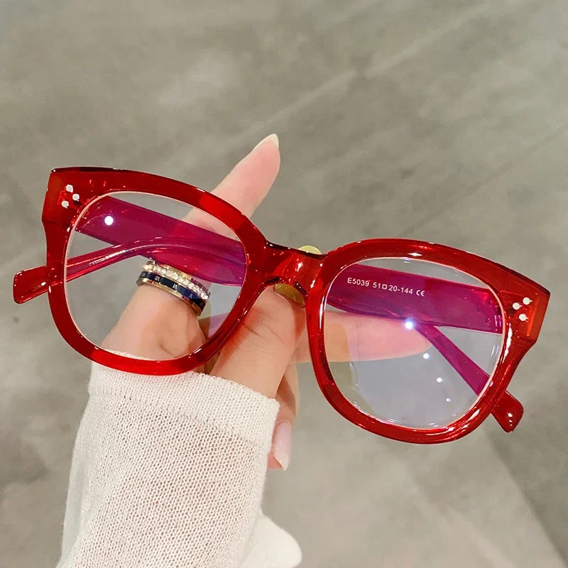 Fashion Oversized Anti-blue Light Glasses Men Women Vintage Optical Computer Eyewear Ladies Fashion Optical Spectacle Eyeglasses