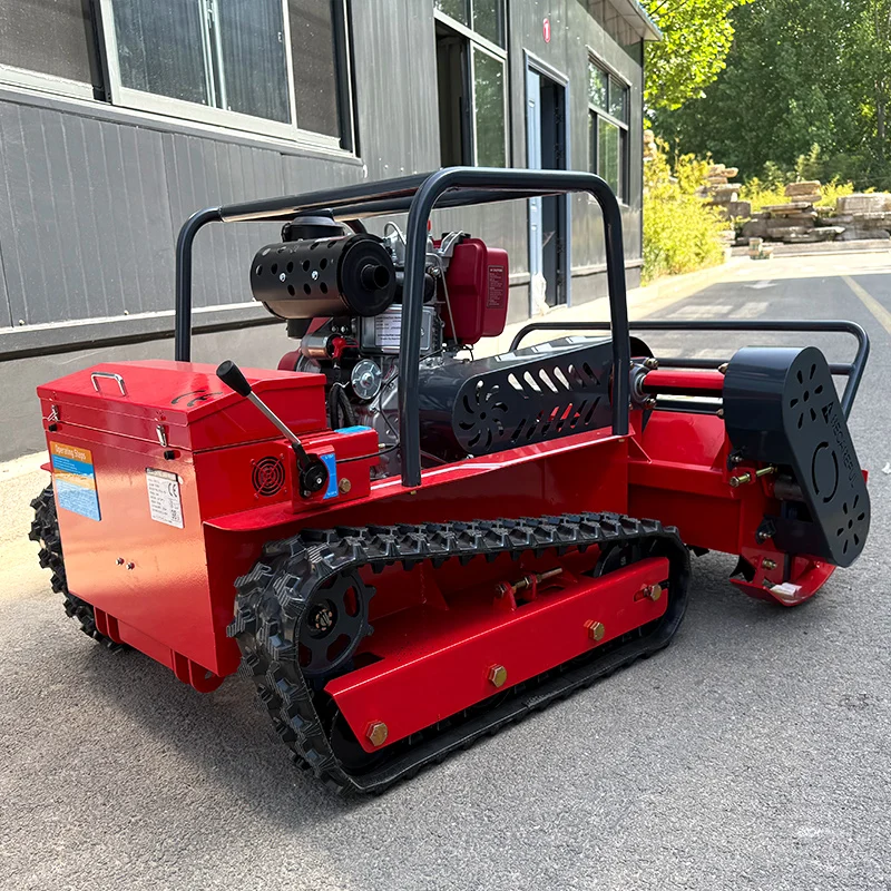Customized Chinese Factory Hot zero Turn Robot Electric 24V Battery Remote Control Crawler Lawn Mower