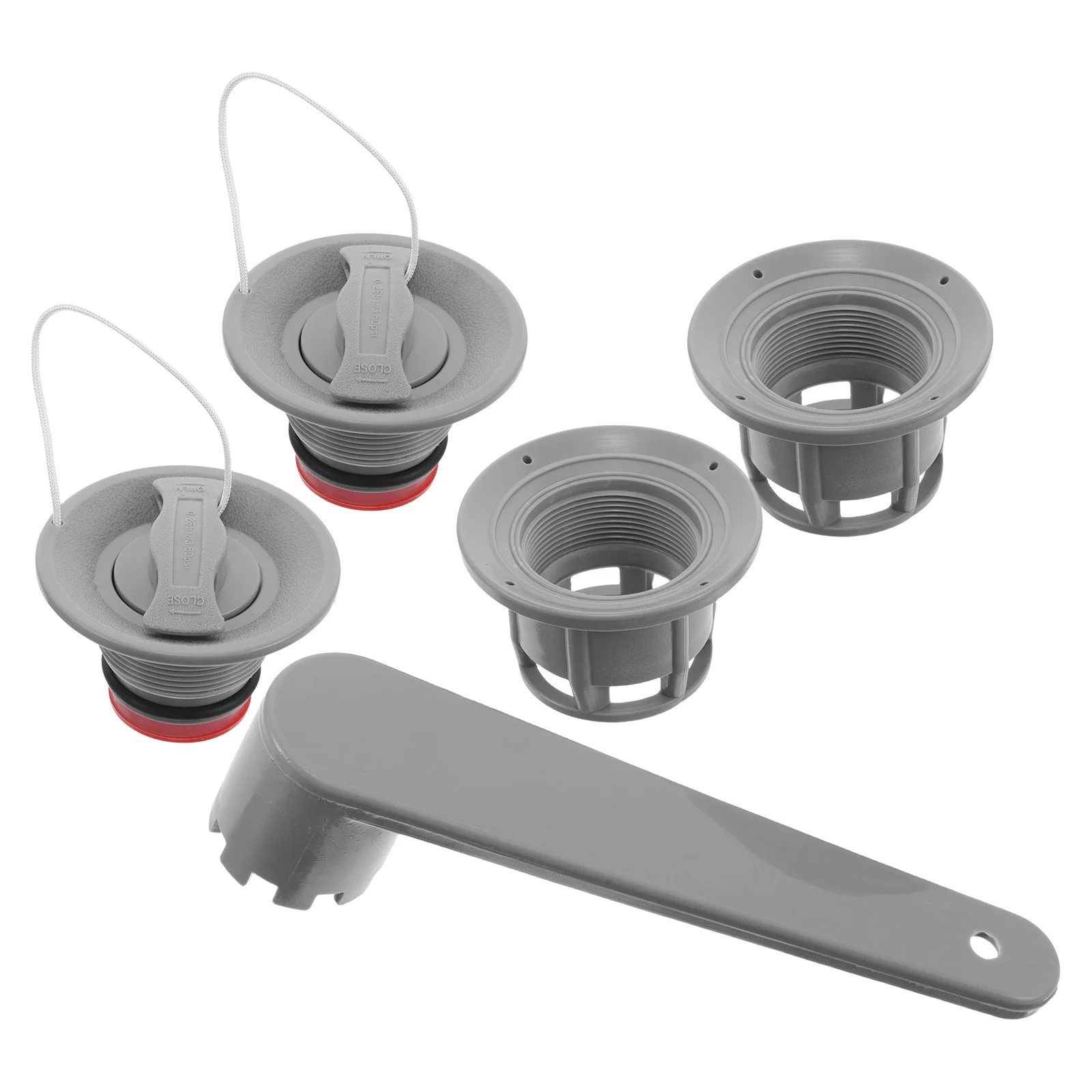 

1 Set Inflatable Boat Valve Replacement Screw Threaded Leakproof For Kayak Dinghy Canoe Fast Inflation Deflation Scupper Plug